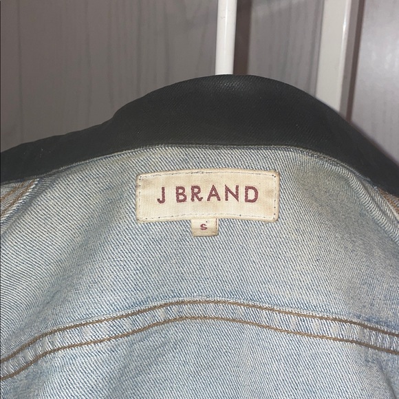 J BRAND PREMIUM DENIM JEAN JACKET BOWIE WAXED SLEEEVES SIZE Sm - Picture 7 of 8